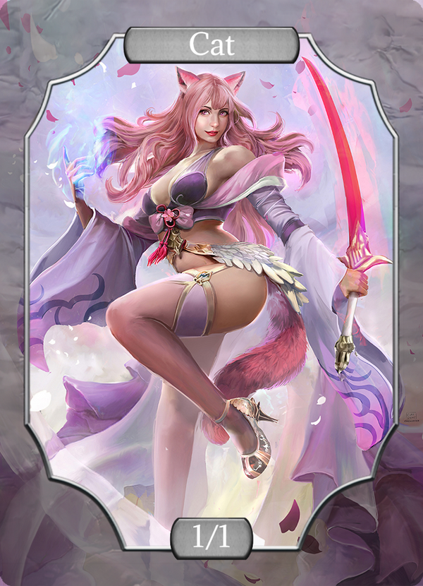 Feline Blade Dancer - (Stone transp)