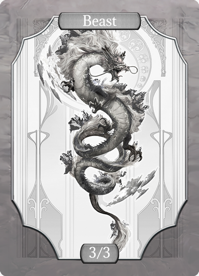Chinese Dragon - (Stone transp)