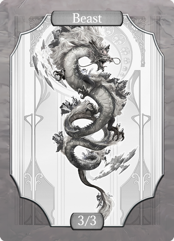 Chinese Dragon - (Stone transp)