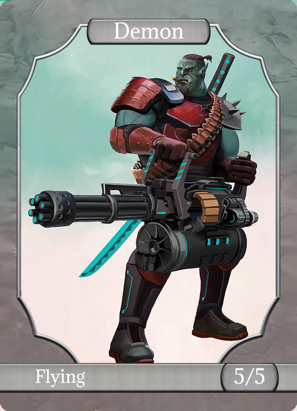 Machinegun Orc - (Stone transp)