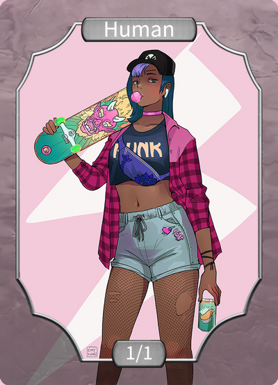 Skater Girl - (Stone transp)