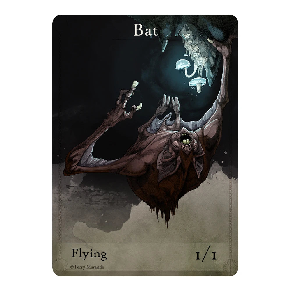 Cavern's Bioluminescent Reach — Bat 1/1 Flying — Bat 1/1