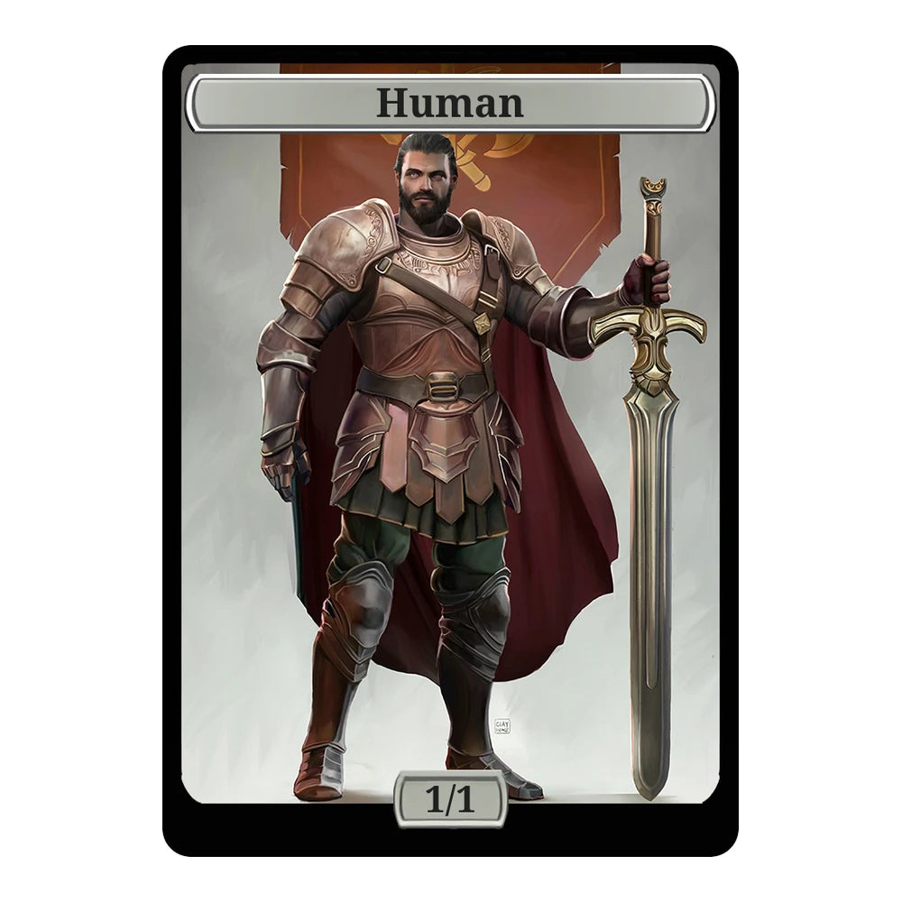 The Sword — Replica — Title + P/T — Human 1/1