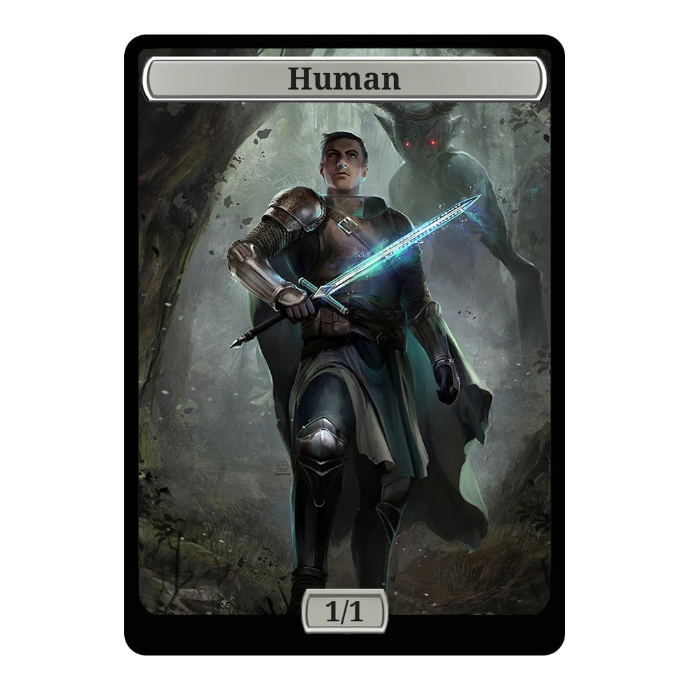 Deadly Hunt — Replica — Title + P/T — Human 1/1